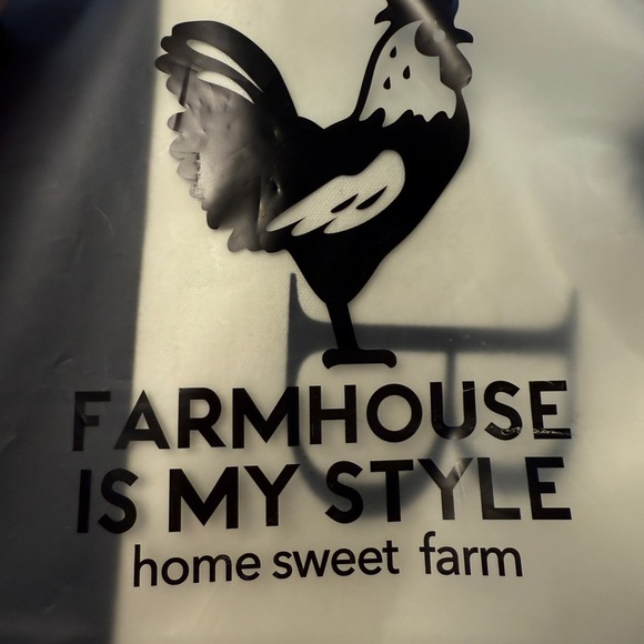 Farmhouse is my Style/ Home Sweet Farm Initials Canvas Tote Bag “B” New - Picture 3 of 5